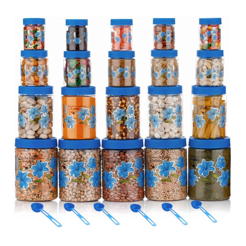 2Mech Flower Print Plastic Grocery Container 2Mech Flower Print Plastic Grocery Container