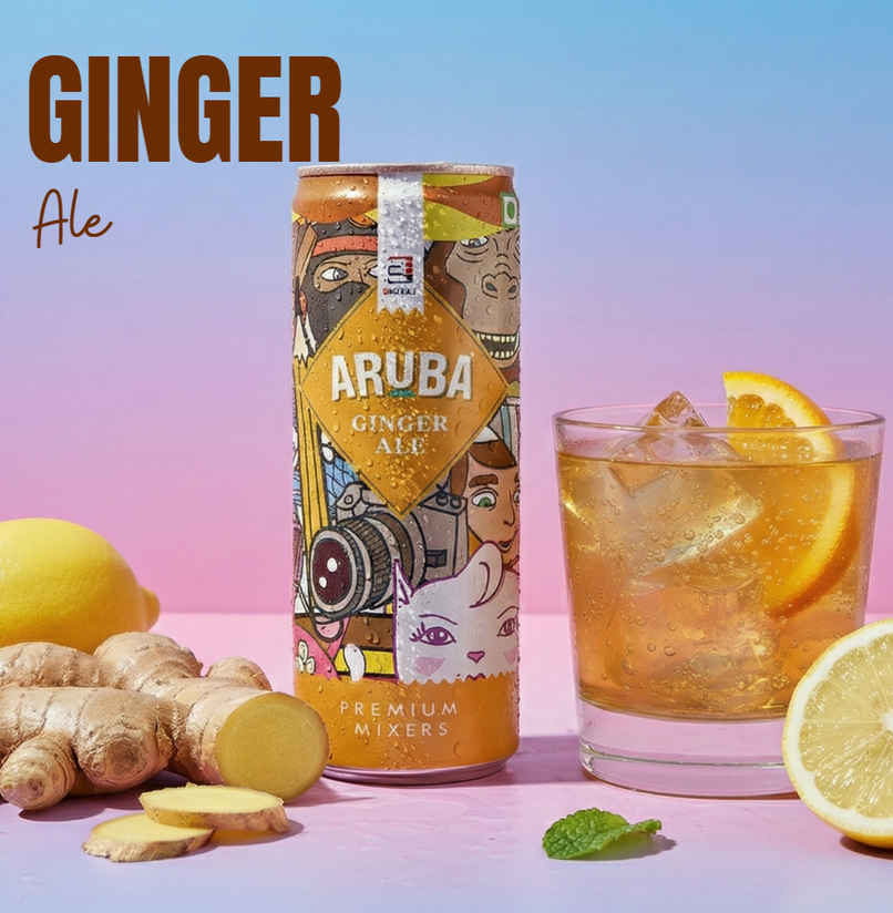 Aruba - Mixers Ginger Ale | Refreshing Cocktail Mixer by 3Sisters Aruba - Mixers Ginger Ale | Refreshing Cocktail Mixer by 3Sisters