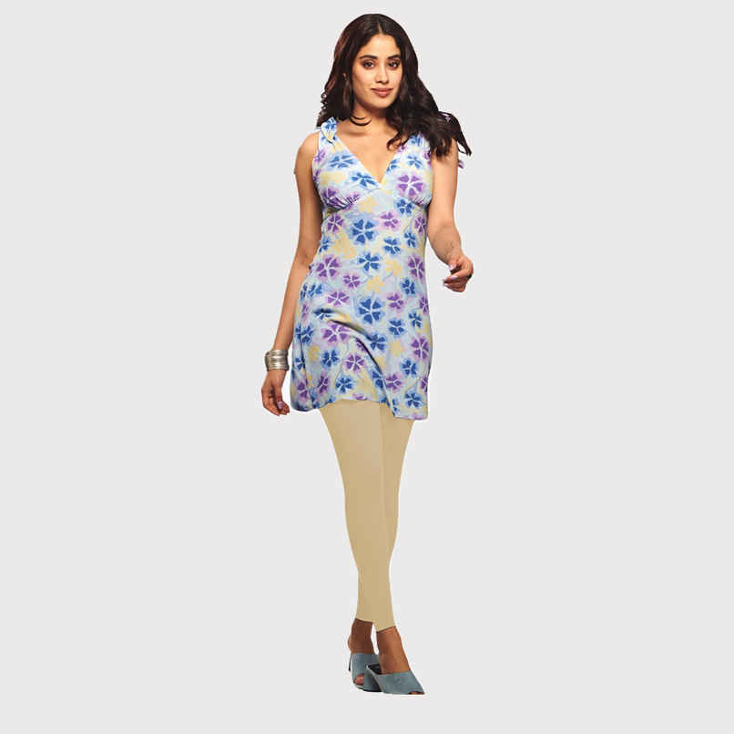 Lyra Women's Leggings Ankle Length | Cotton and Lycra - Free Size