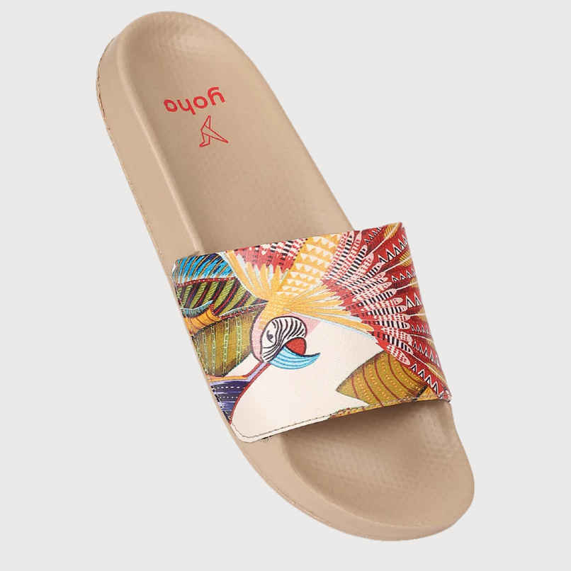 Yoho Women Sliders Tropica | Cream | UK 5 Yoho Women Sliders Tropica | Cream | UK 5