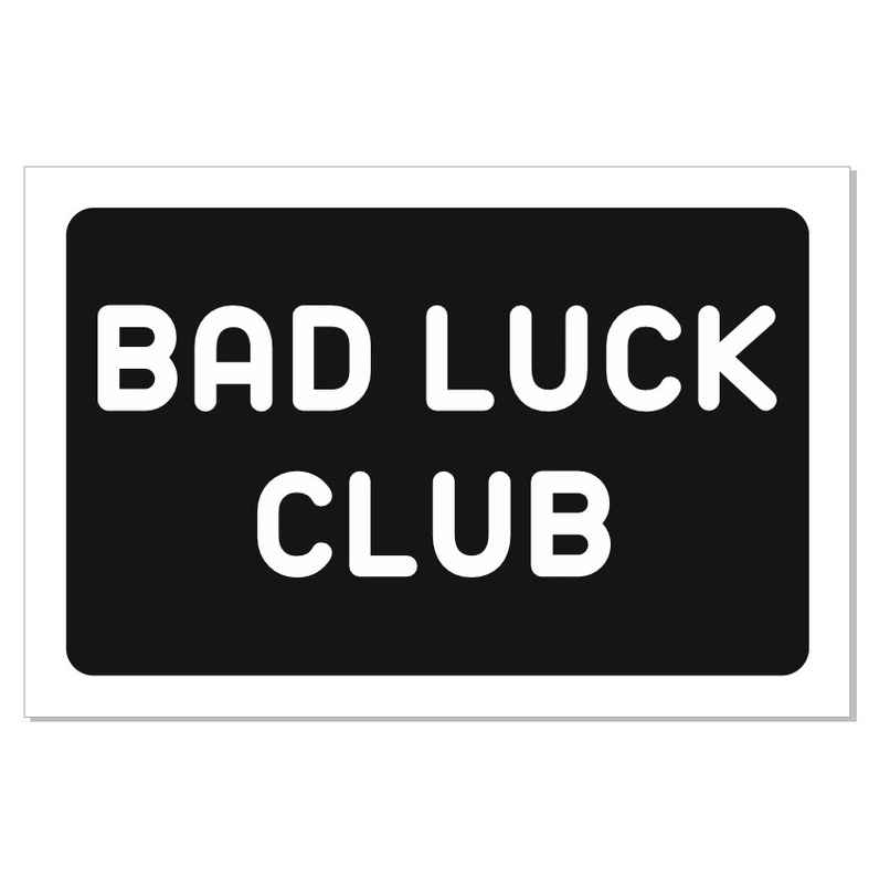 Samsidhi Auto Bad Luck Car Sticker