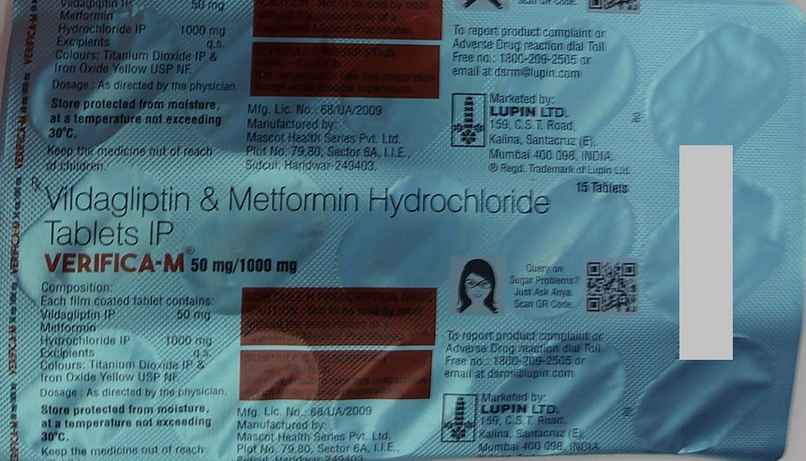 Verifica-M 50mg/1000mg Tablet