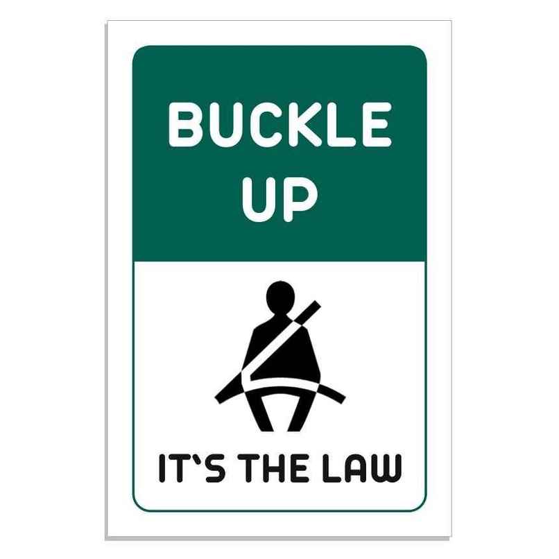 Samsidhi Auto Buckle Up Car Sticker