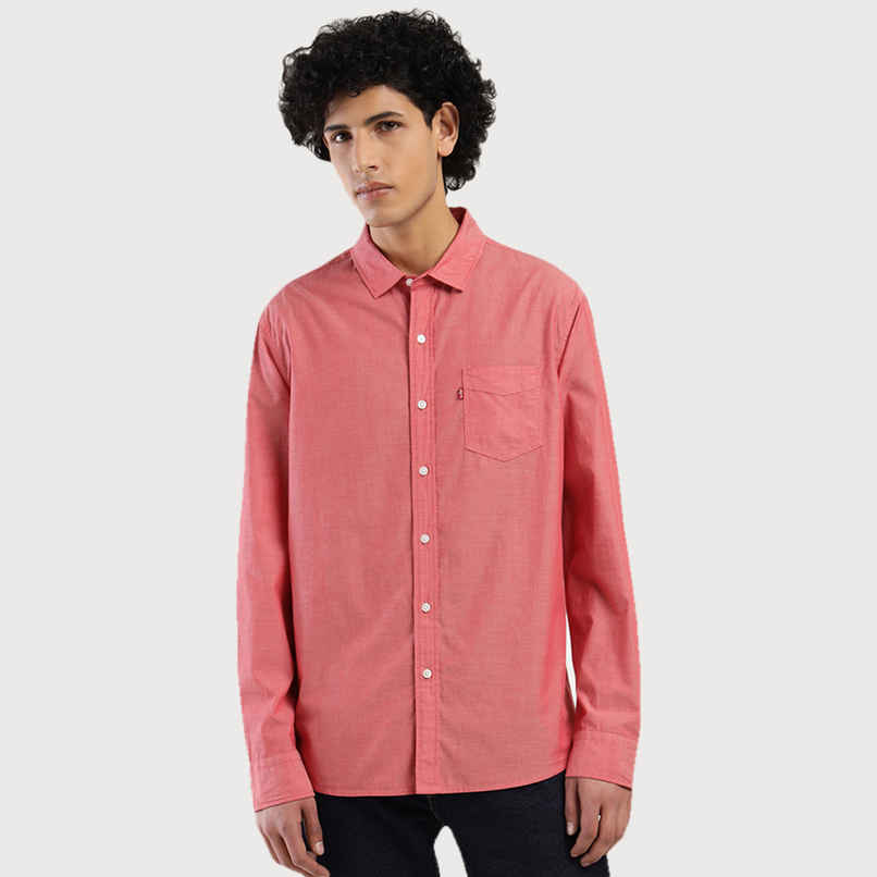 Levi's Men's 100% BCI Cotton Chambray Shirt | Red - XL