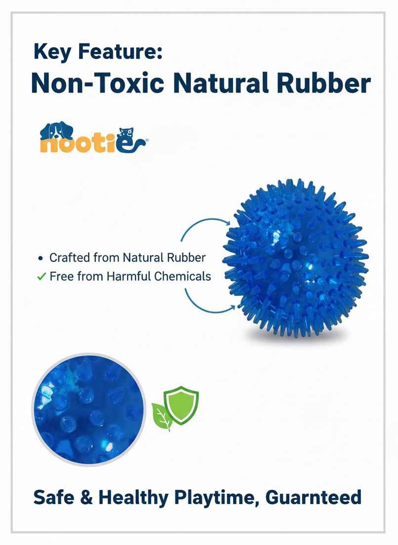 Nootie Rubber Ball Dog Chew Toy | Durable Interactive Fetch & Chew Toy | Assorted Nootie Rubber Ball Dog Chew Toy | Durable Interactive Fetch & Chew Toy | Assorted