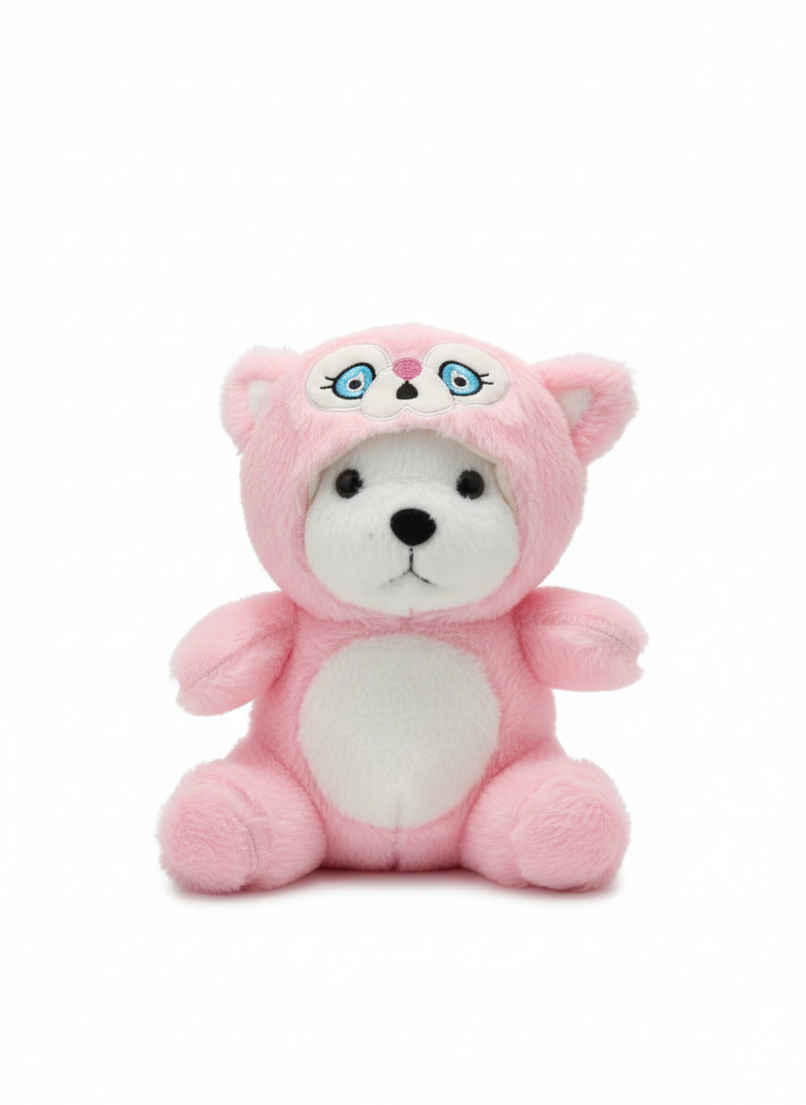 DearJoy Teddy Bear with a Hoodie Cap Pink 35 cm DearJoy Teddy Bear with a Hoodie Cap Pink 35 cm