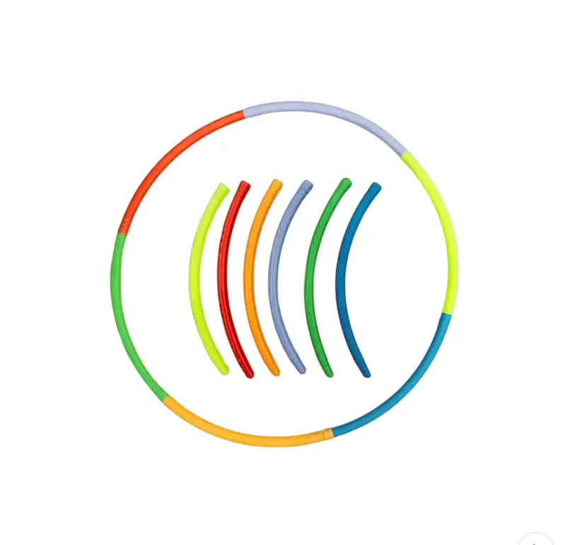 Zike Premium Hula Hoop Collapisble, 6 Pieces