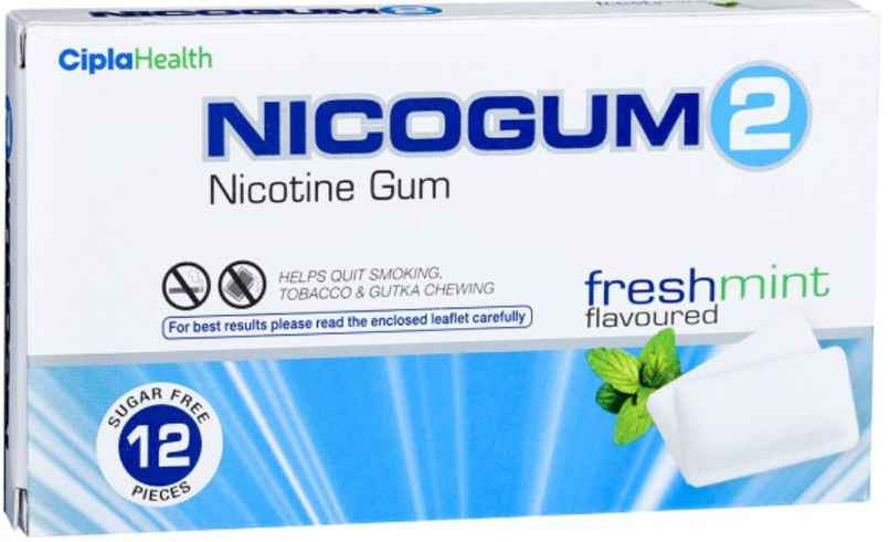 Nicogum 2mg Freshmint Sugar Free Nicotine Gum