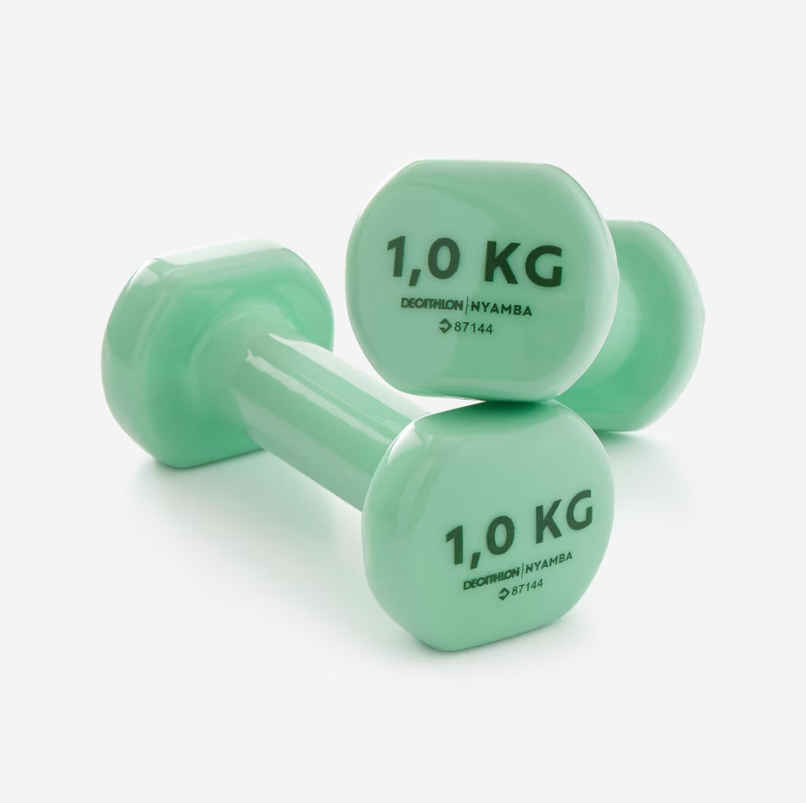Decathlon Domyos Dumbbell Set | Green | 2 kg