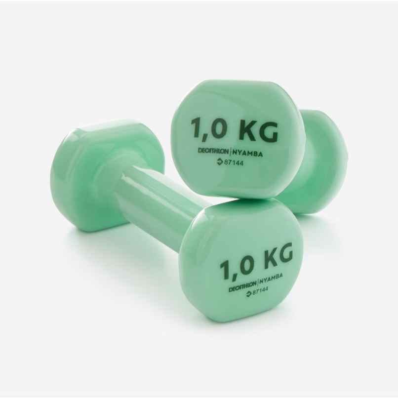 Decathlon Domyos Dumbbell Set | Green | 2 kg Decathlon Domyos Dumbbell Set | Green | 2 kg