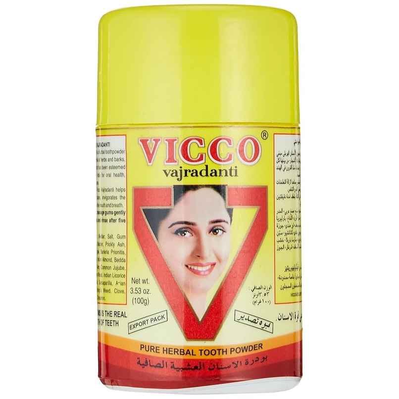 Vicco Vajradanti Tooth Powder 100g | Ayurvedic Herbal Dental Care Expert for Strong Teeth & Gums