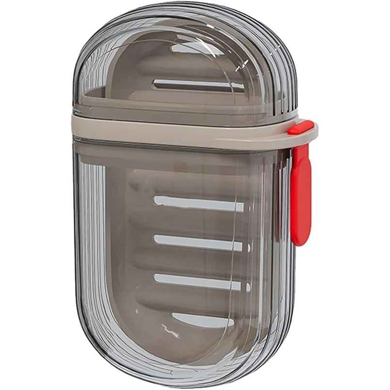 Bronson Professional Transparent Waterproof Portable Soap Dish Container