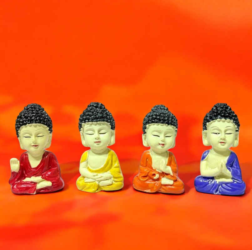 Cute Bhuddha | Set of 4 | House Of Festivals