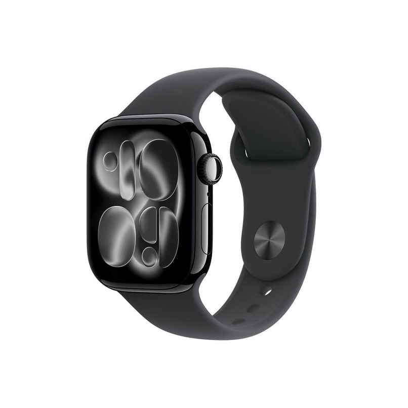 Apple Watch Series 11 GPS 46mm Jet Black Aluminium Case With Black Sport Band - M/L