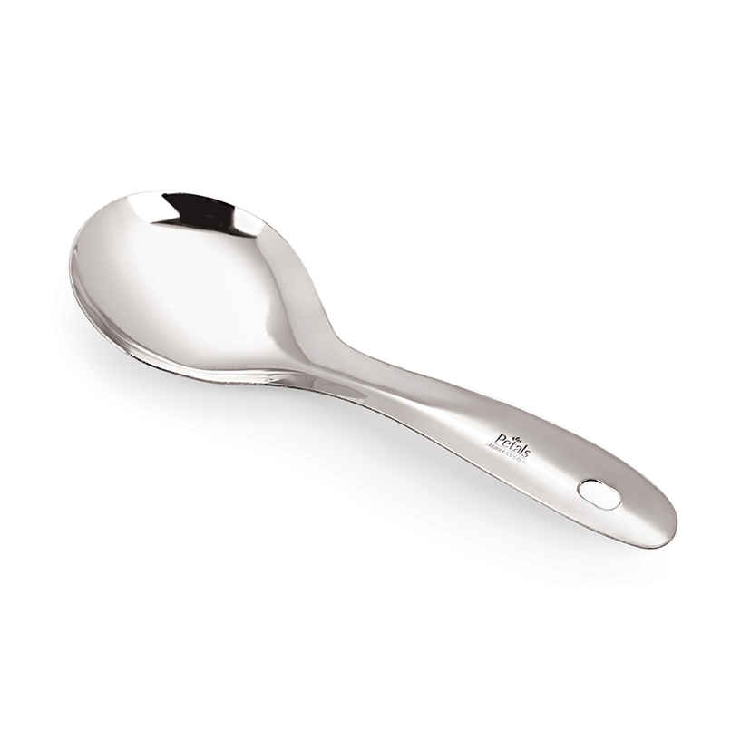 Petals Steel Cooking/Serving/Spoon/Spatula - Corn/Salad/Multi Utility Server, 23.5cm Petals Steel Cooking/Serving/Spoon/Spatula - Corn/Salad/Multi Utility Server, 23.5cm