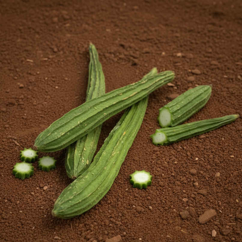 Organically Grown Ridge Gourd