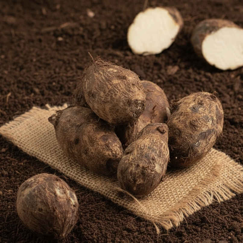 Organically Grown Colocasia (Arbi)