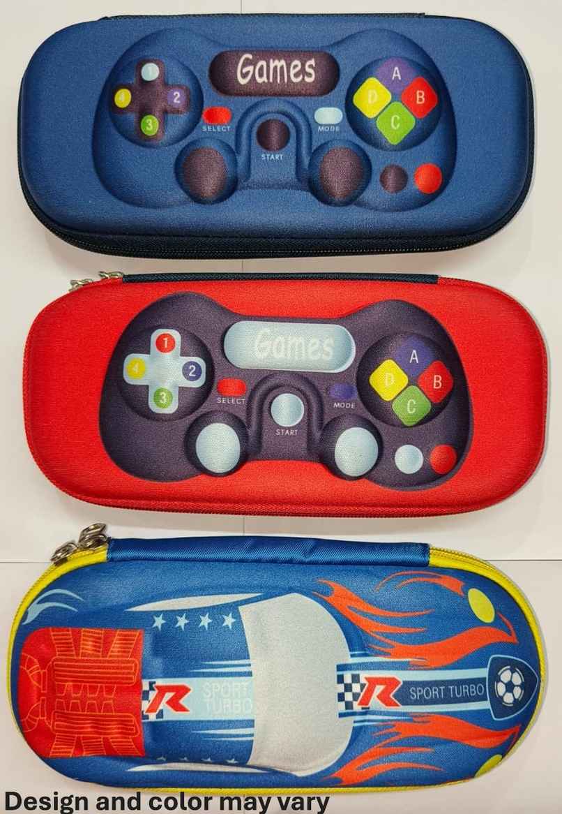 Chrome 7D Stationery Pouch (Design & Color May Vary)