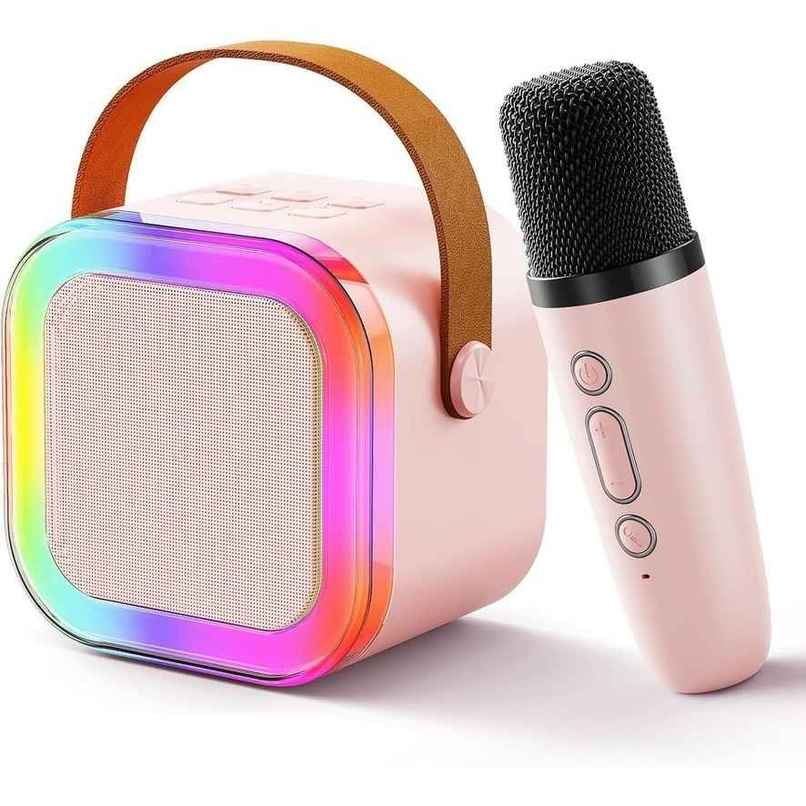 Fablue Kids Wireless Karaoke Microphone Portable Bluetooth Speaker Toy | Multicolor Fablue Kids Wireless Karaoke Microphone Portable Bluetooth Speaker Toy | Multicolor
