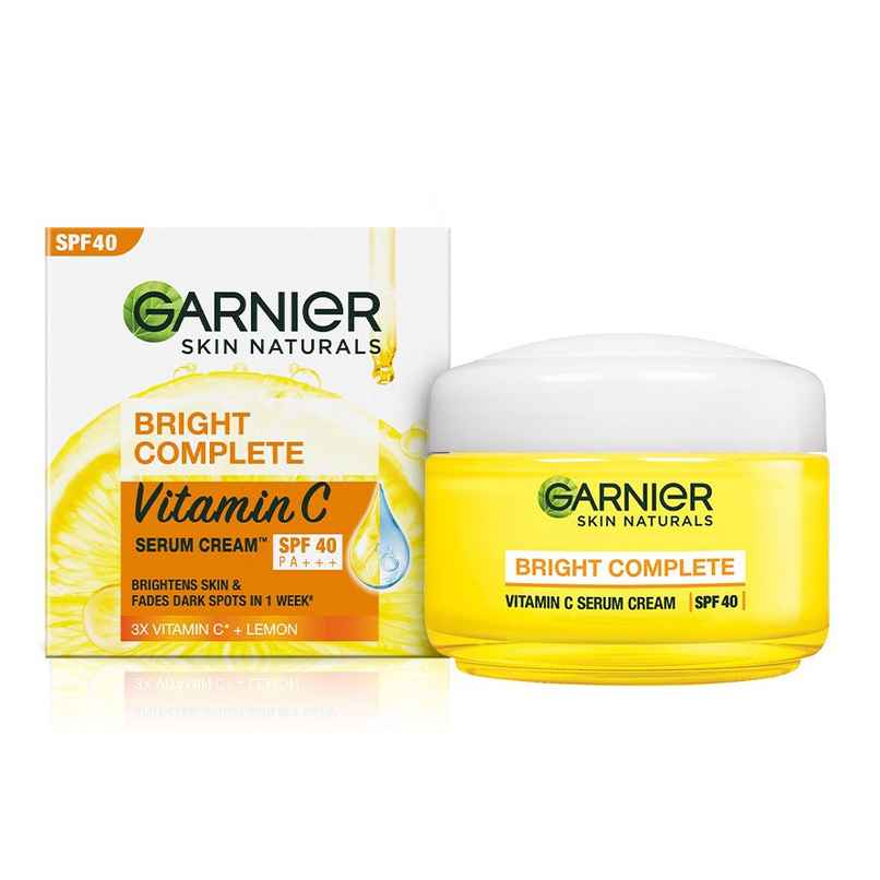 Garnier Bright Complete Vitamin C Serum Cream - With SPF 40 Garnier Bright Complete Vitamin C Serum Cream - With SPF 40