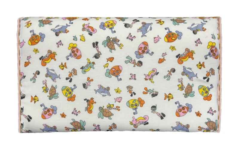 BAY6 Memory Foam Pillow For Kids - Printed Rectangle, Fun Design | 50 X 30 cm