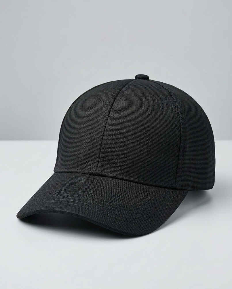 Blynk Unisex Solid Color Baseball Cap with Adjuable Back | Black Blynk Unisex Solid Color Baseball Cap with Adjuable Back | Black