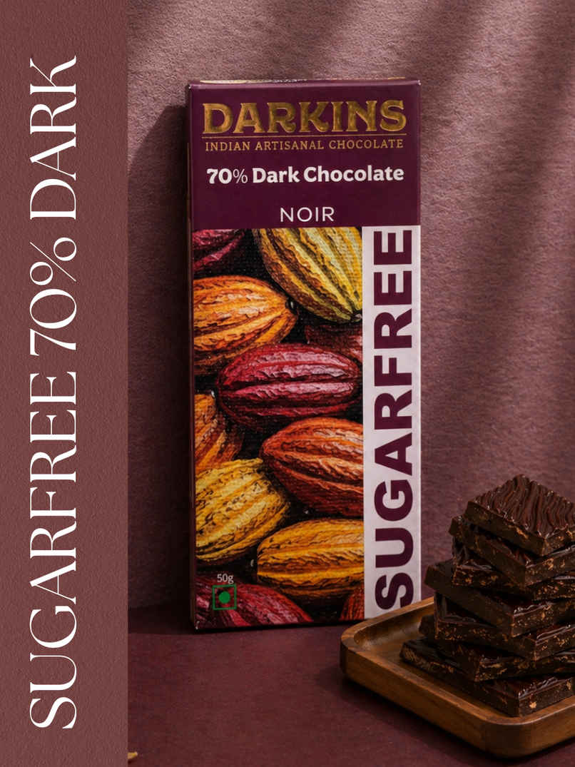Darkins Sugar Free Dark Chocolate 70% Noir Darkins Sugar Free Dark Chocolate 70% Noir
