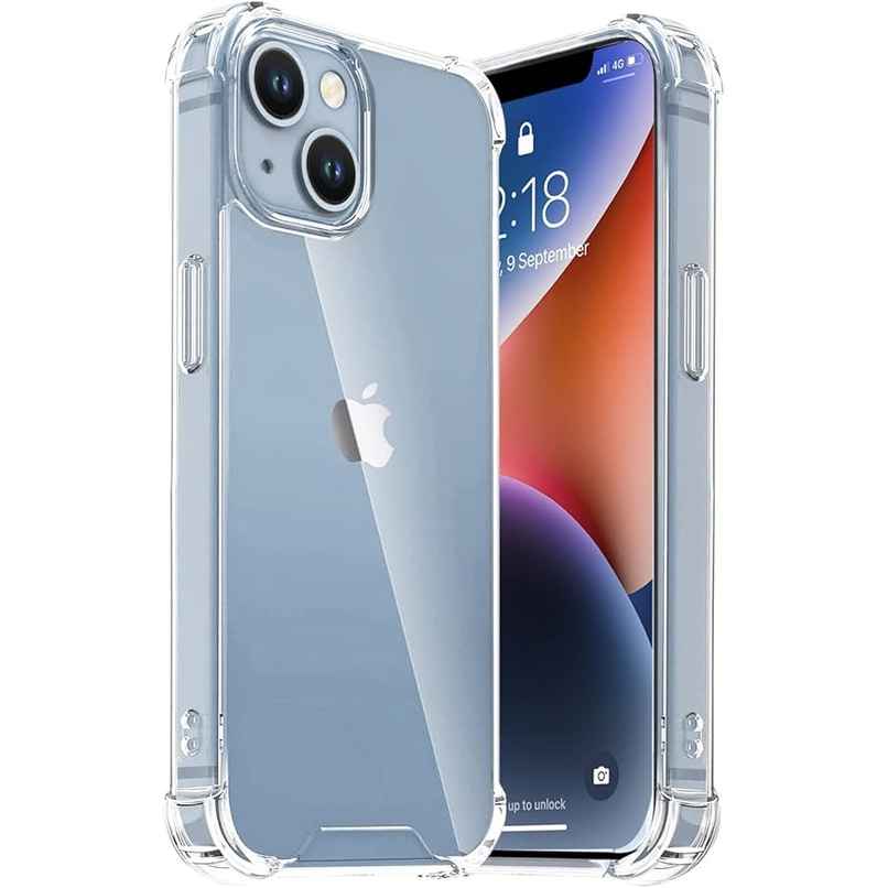 Sounce TPU Hard Back Cover for iPhone 13 | Scratch-Resistant | Shockproof | Transparent | MagSafe Compatible