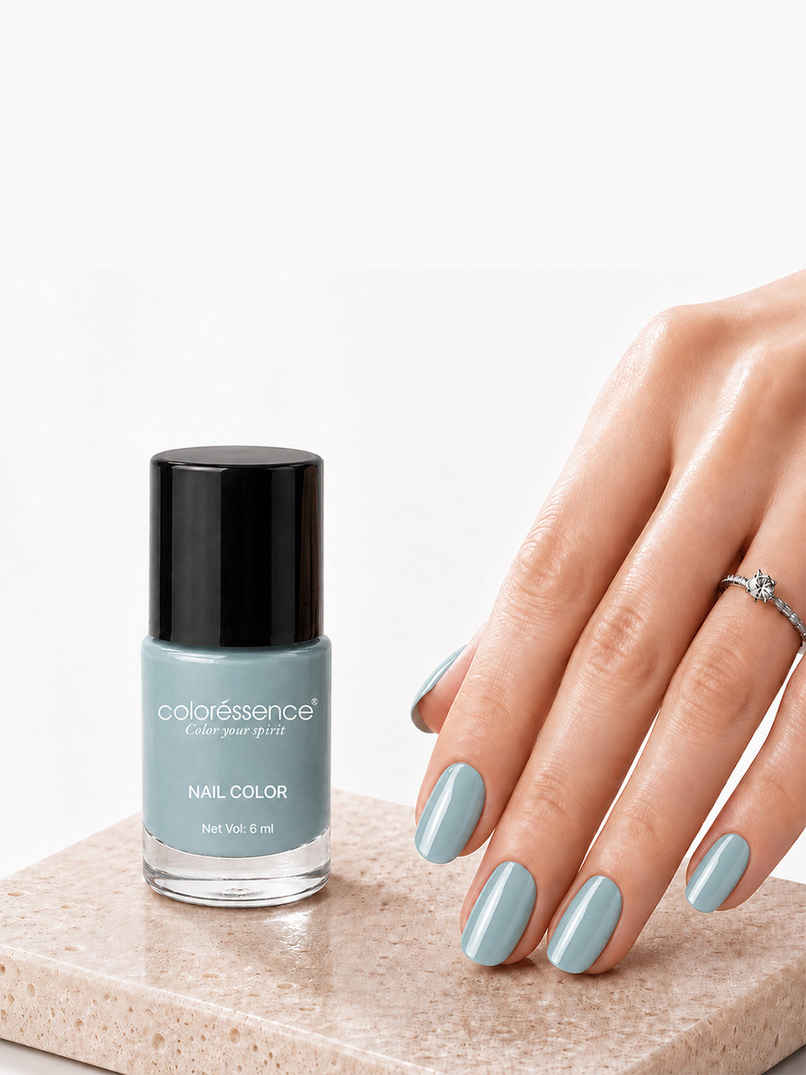 Coloressence Cute Coats Nail Paint | Frozen Lake | Long Lasting | Chip Resistant | Quick Dry | One Swipe