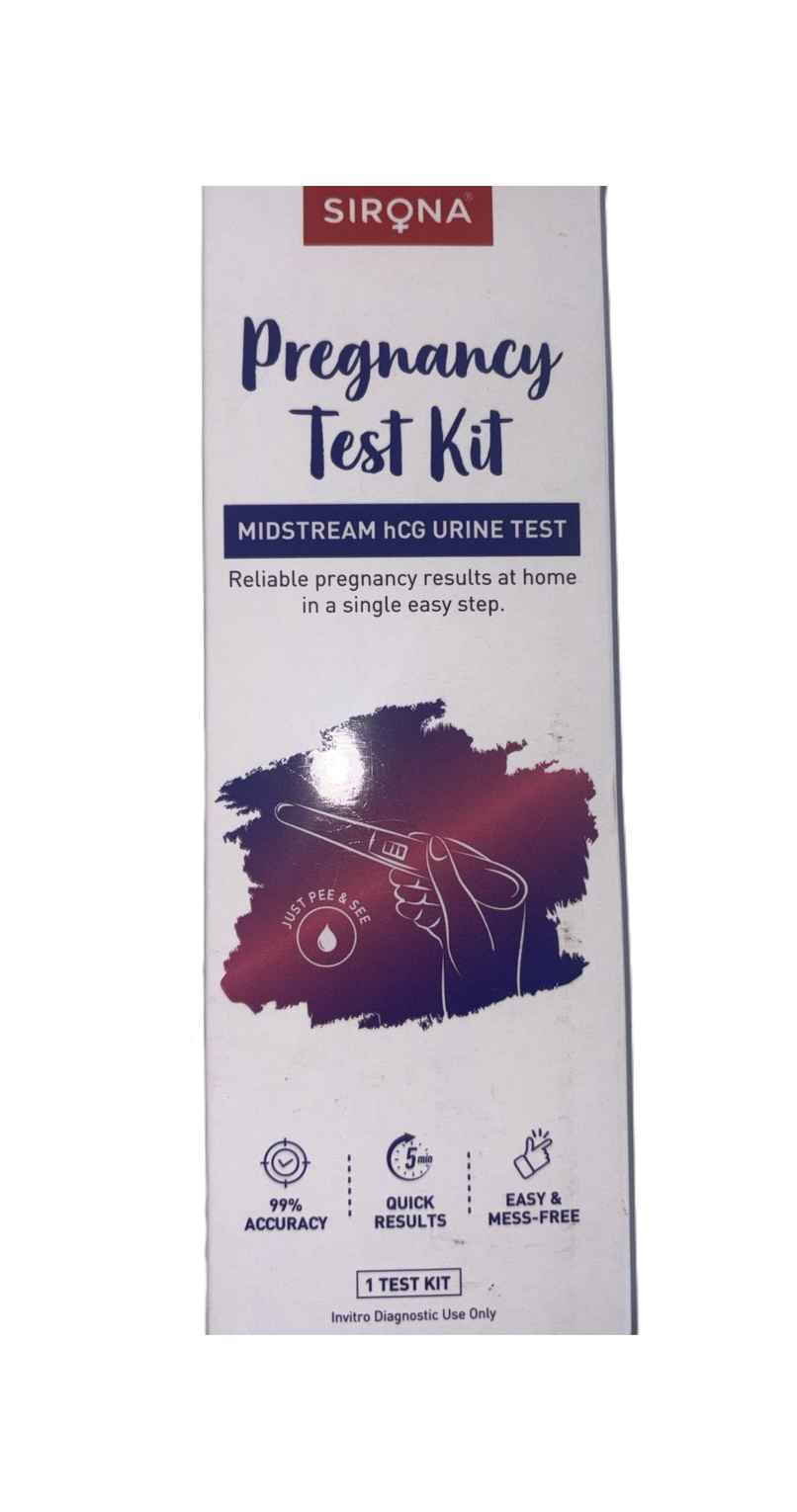 Sirona Midstream Hcg Urine Pregnancy Test Kit