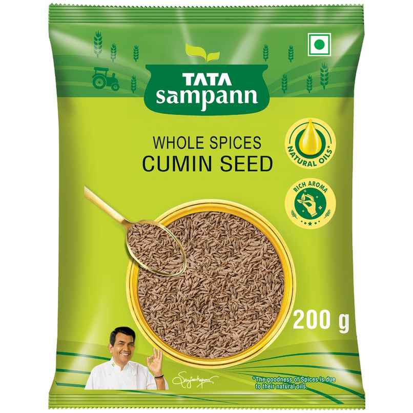 Tata Sampann Cumin Seed (Jeera) | Whole Spices, Natural Oils with Rich Aroma