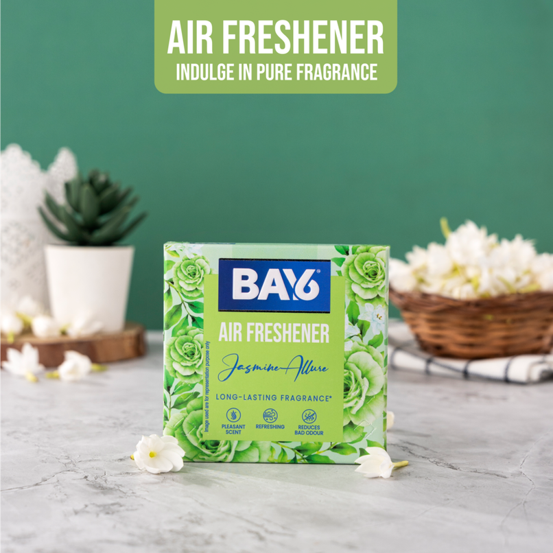 BAY6 Bathroom Air Freshener Blocks - Jasmine - Long Lasting Fragrance