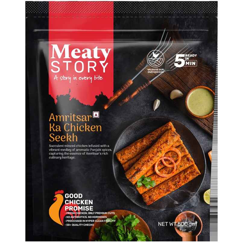 Meaty Story Amritsar Ka Chicken Seekh Kebab