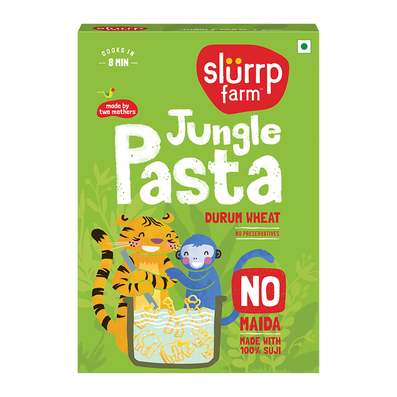 Slurrp Farm Jungle Pasta - Durum Wheat No Preservatives No Maida Slurrp Farm Jungle Pasta - Durum Wheat No Preservatives No Maida