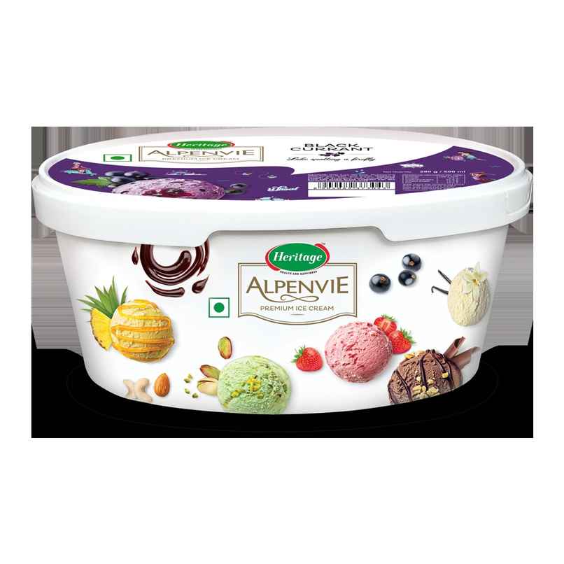 Heritage Alpenvie Black Currant Ice Cream | Rich & Fruity Heritage Alpenvie Black Currant Ice Cream | Rich & Fruity