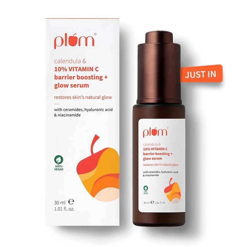 Plum Calendula & 10% Vitamin C Barrier Boosting + Glow Serum | Boosts glow