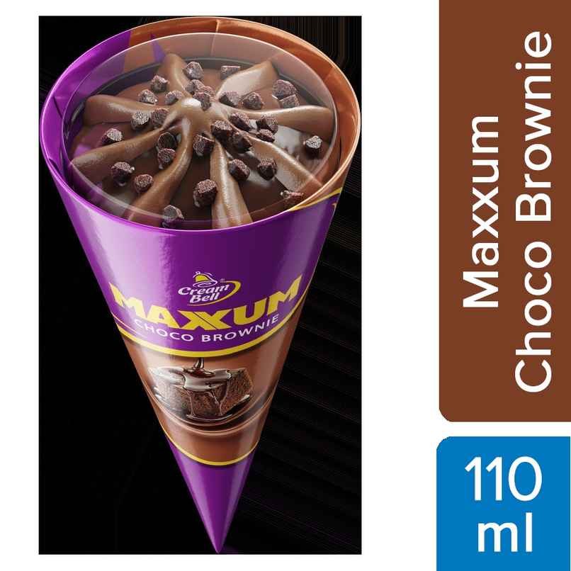 Cream Bell Maxxum Choco Brownie Cone | Chocolatey & Creamy