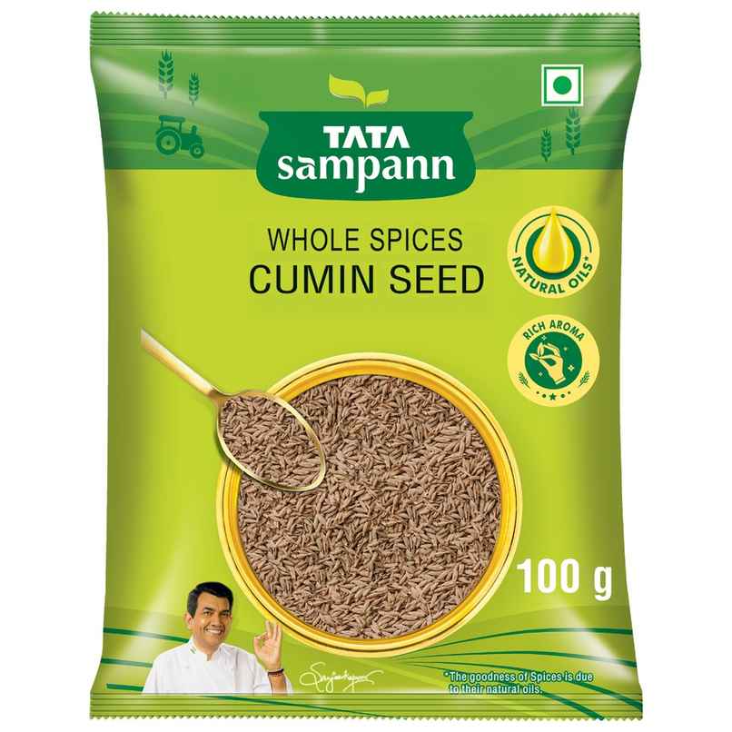 Tata Sampann Cumin Seed (Jeera) | Whole Spices, Natural Oils with Rich Aroma