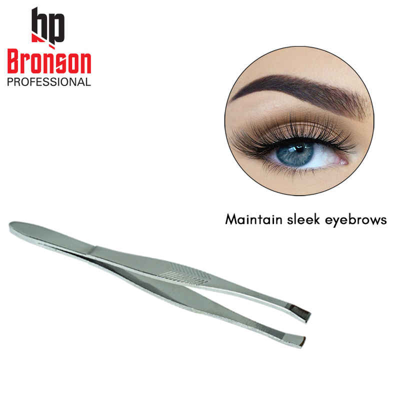 Bronson Professional Tweezer Plucker With Square Tip