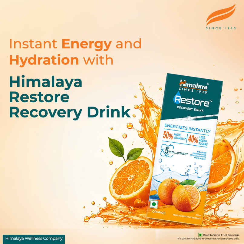 Himalaya Restore Recovery Drink | Orange Flavor Himalaya Restore Recovery Drink | Orange Flavor