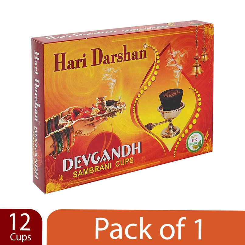 Hari Darshan Devgandh Sambrani Cups | 12 pcs Hari Darshan Devgandh Sambrani Cups | 12 pcs