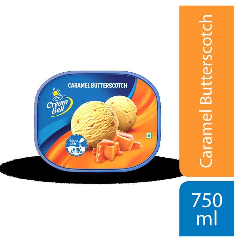 Cream Bell Caramel Butterscotch Ice Cream Tub