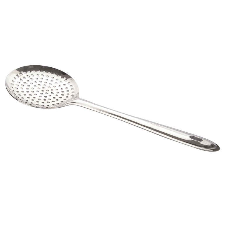 Petals Stainless Steel Cooking/Serving/Spoon/Spatula-Skimmer/Jhara/Strainer/Fryer | 33 cm Petals Stainless Steel Cooking/Serving/Spoon/Spatula-Skimmer/Jhara/Strainer/Fryer | 33 cm