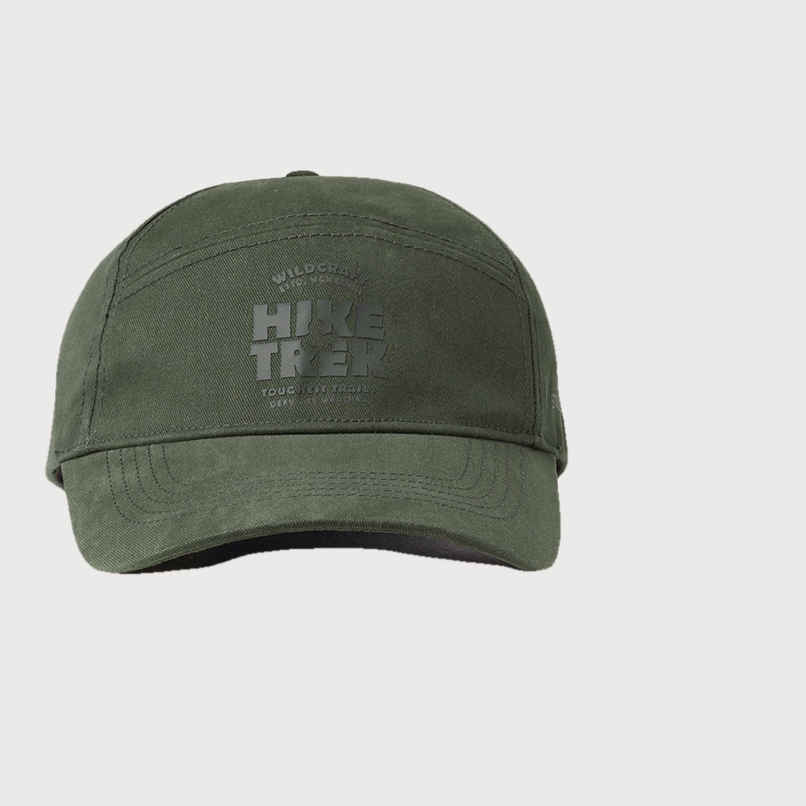 Wildcraft Unisex Embroidered Cotton Cap | Olive - One Size