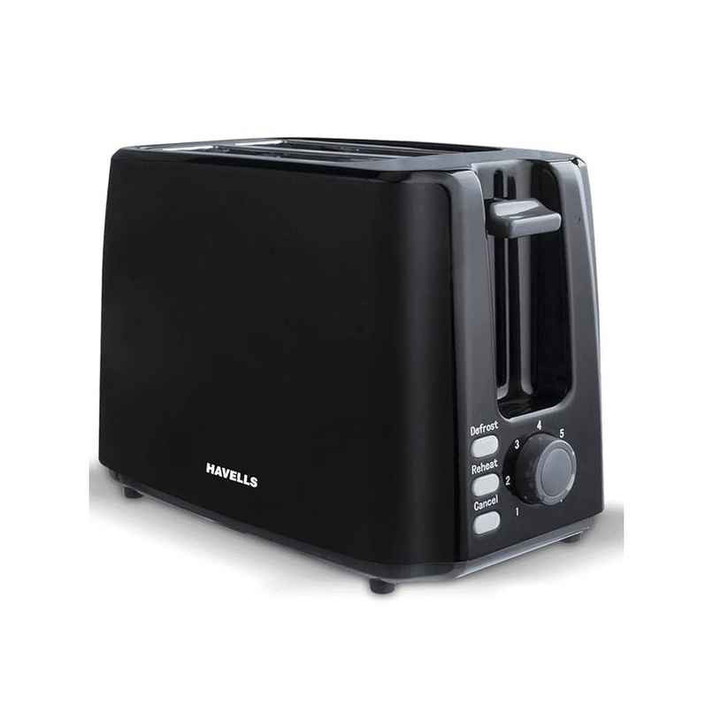 Havells Crisp Plus 750 Watts Pop up Toaster (Black)
