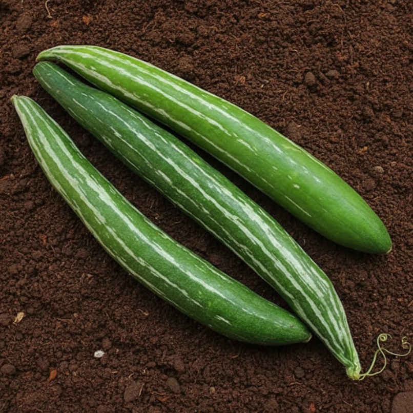 Organically Grown Snake Gourd Organically Grown Snake Gourd