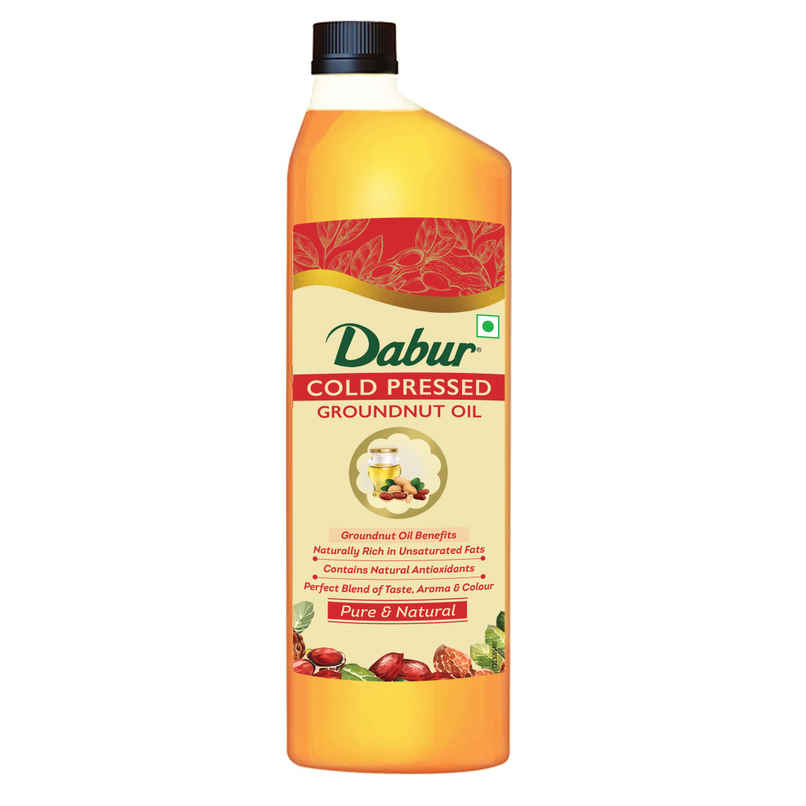 Dabur Groundnut (Peanut) Cold Pressed Oil | Healthy Cooking Oil