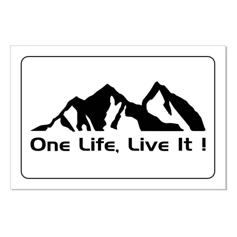 Samsidhi Auto One Life Live It Car Sticker
