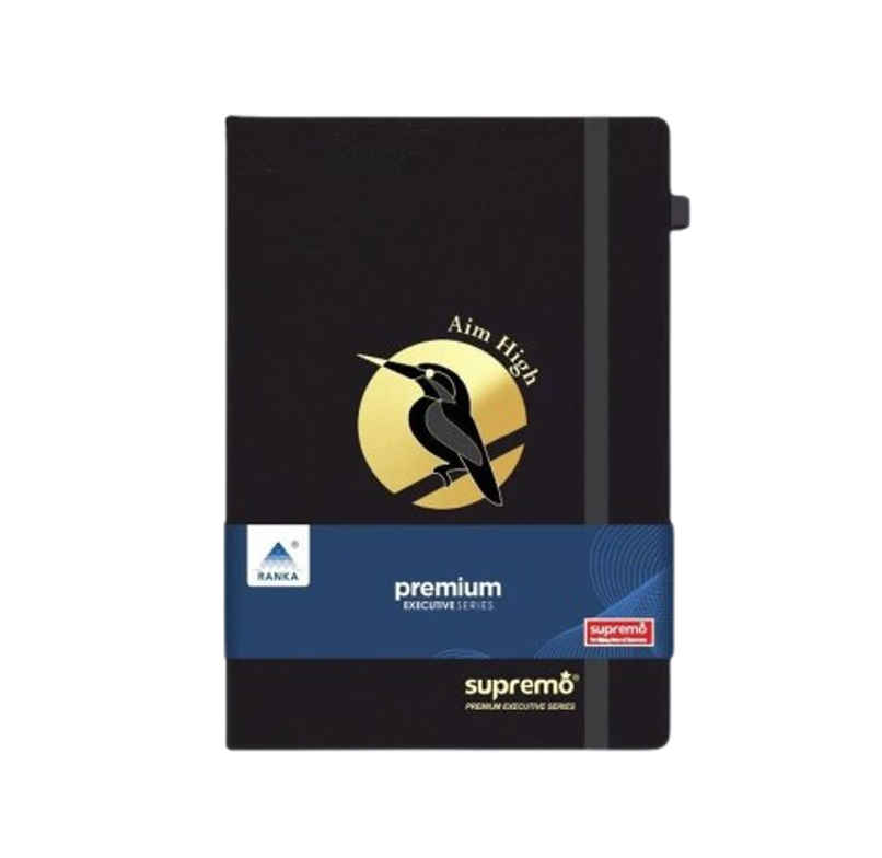 A5 Pu Diary Elastic Band And Pen Holder-192 Pages (Colour May Vary)