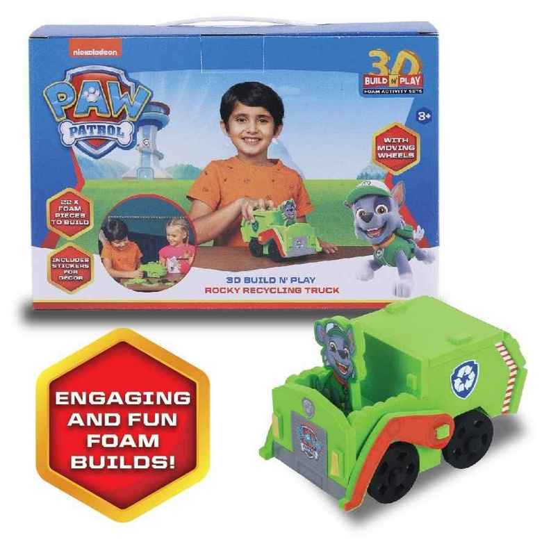 Li'l Wizards Paw Patrol Rocky 3D Build N' Play Recycling Truck (Ages 3+) Li'l Wizards Paw Patrol Rocky 3D Build N' Play Recycling Truck (Ages 3+)
